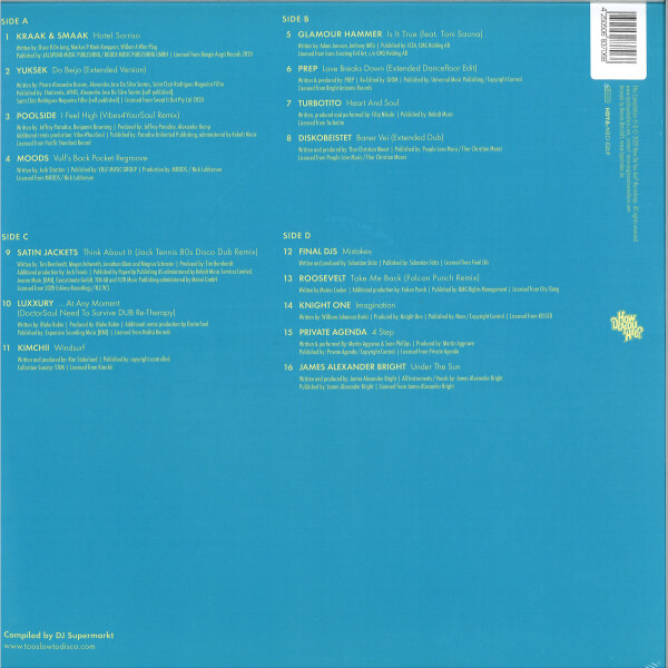 Too Slow To Disco Neo pres. Various Artists - The Sunset Manifesto (2LP) (Back)