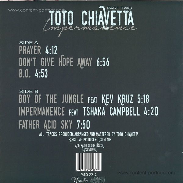 Toto Chiavetta - Impermanence Part Two (Back)