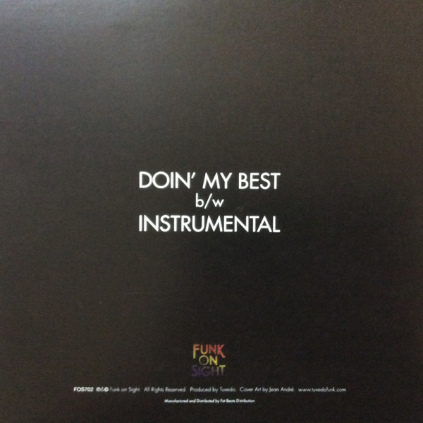 Tuxedo (Mayer Hawthorne & Jake One) - Doin' My Best (Back)