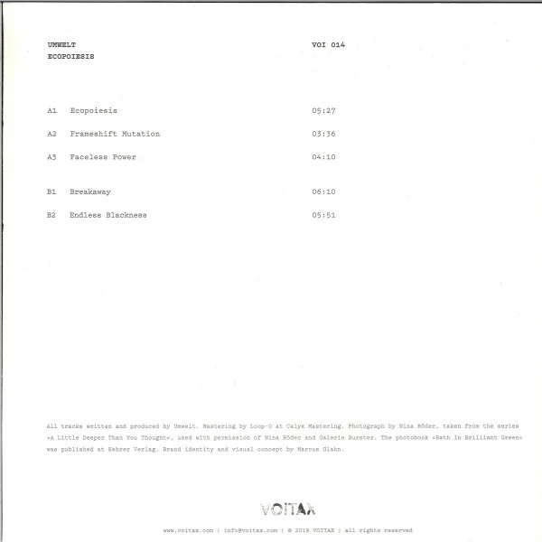 Umwelt - Ecopoiesis (Back)