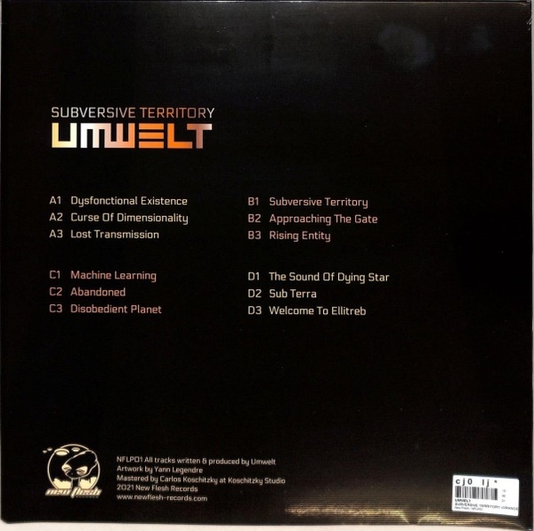 Umwelt - Subversive Territory [full colour trifold / orange (Back)