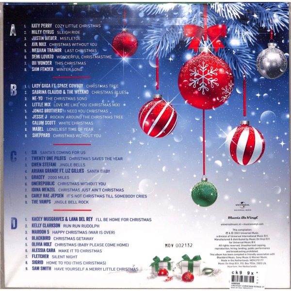 VARIOUS - GREATEST CHRISTMAS SONGS OF 21ST CENTURY (Back)