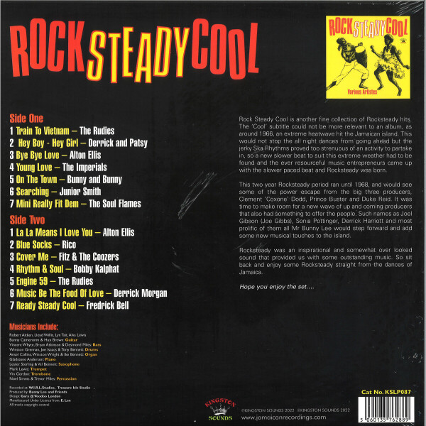VARIOUS - ROCK STEADY COOL (Back)