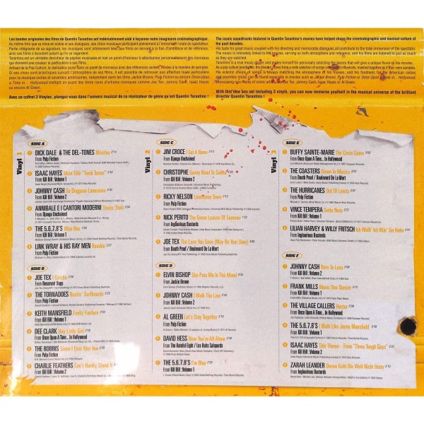 VARIOUS - THE BEST SONGS FROM QUENTIN TARANTINO'S FILMS (Back)