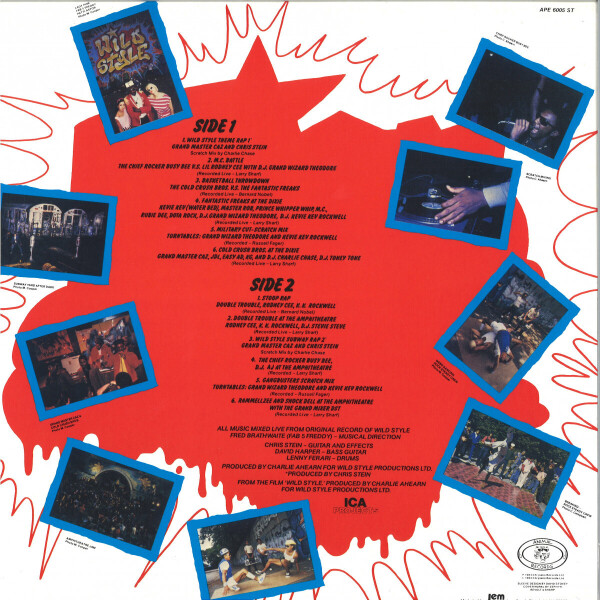 VARIOUS - WILD STYLE (Special Edition Yellow Vinyl) (Back)
