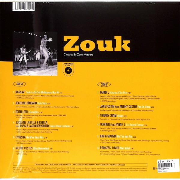 VARIOUS - ZOUK (Back)