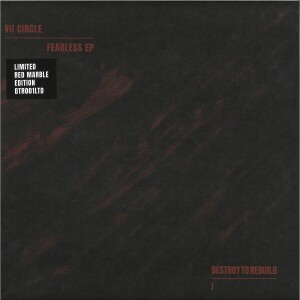 VII Circle - Fearless EP [full colour sleeve / dark red marbled (Back)