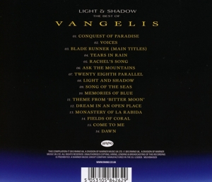 Vangelis - Light And Shadow:The Best Of Vangelis (Back)
