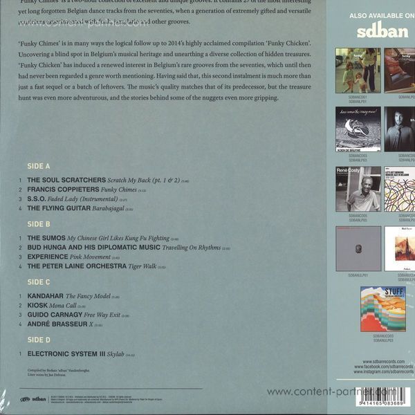 Various Artists - Funky Chimes - Belgian Grooves From The 70's Part 1 (Back)