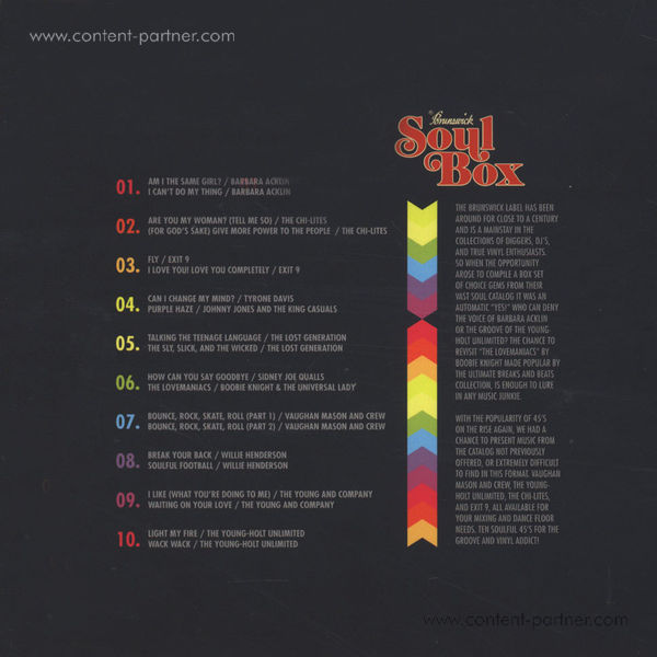 Various Artists - Brunswick Soul Box (Back)