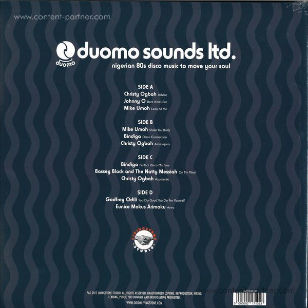 Various Artists - Duomo Sounds Ltd. - Nigerian 80s Disco Music (2LP) (Back)