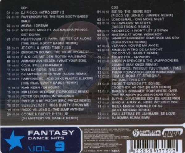 Various Artists - Fantasy Dance Hits Vol. 9 (Back)