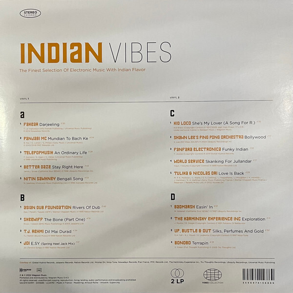 Various Artists - Indian Vibes (Back)