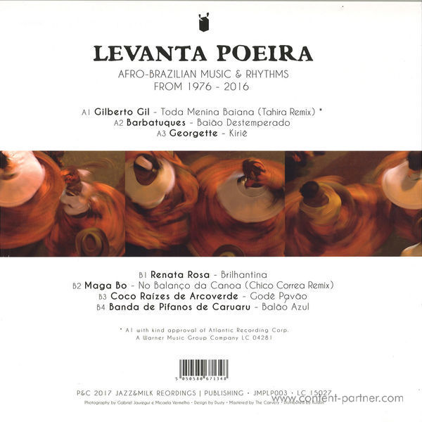 Various Artists - Levanta Poeira (Compiled by Tahira) (Back)