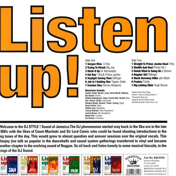 Various Artists - Listen Up! - Dj Style (Back)
