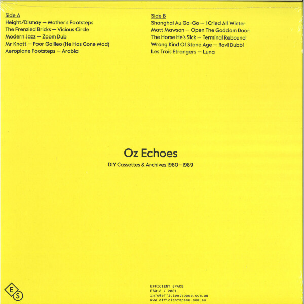 Various Artists - Oz Echoes: DIY Cassettes And Archives 1980?-?1989 (Back)