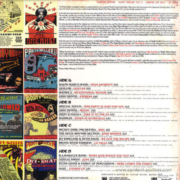Various Artists - Party-Keller Vol. 3 (Back)