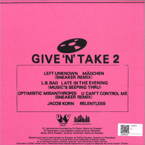 Various Artists - Sneaker presents Give'n'Take 2 (Back)