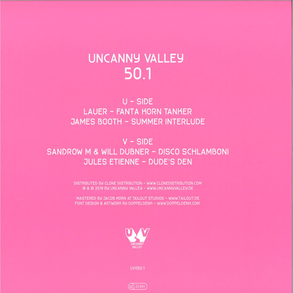 Various Artists - Uncanny Valley 50.1 (Back)