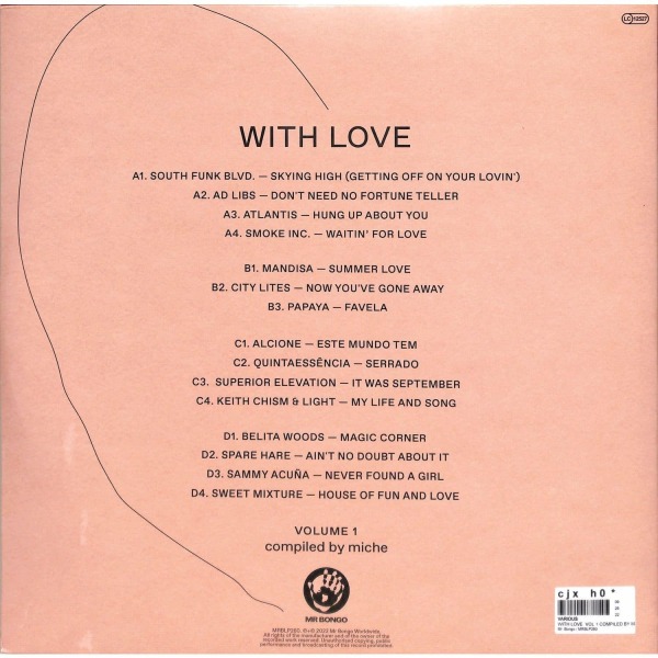 Various Artists - WITH LOVE: VOLUME 1 COMPILED BY MICHE (Back)