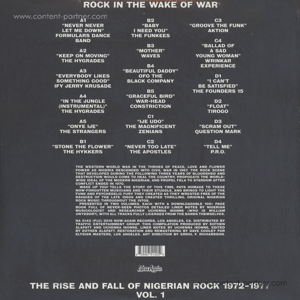 Various Artists - Wake Up You! Vol. 1 (Nigerian Rock 72-77) (Back)