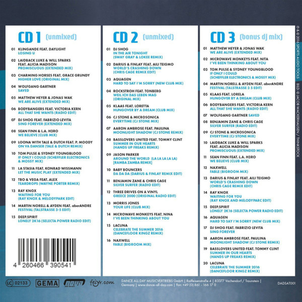 Various Artists - Workout Music Motivation Vol. 01 (Back)
