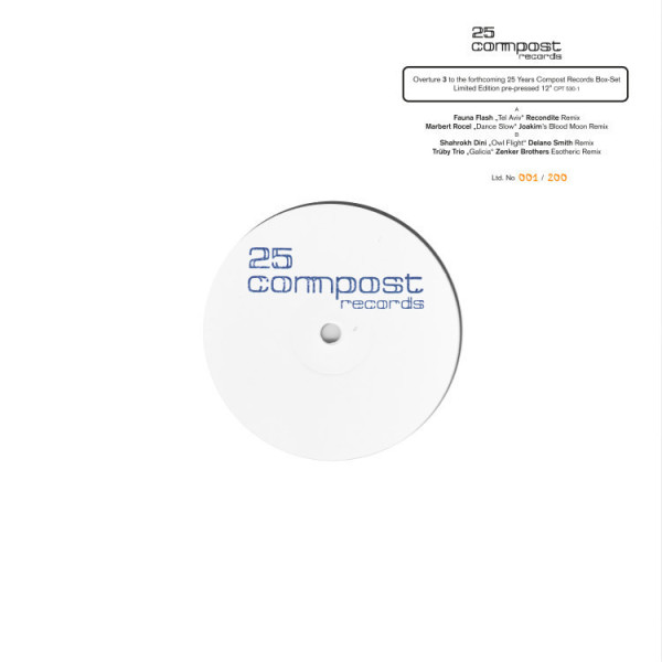 Various (Joakim, Delano Smith, Zenker Brothers) - 25 Compost Records - Overture 3