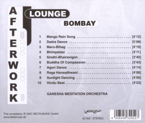 Various - Afterwork Lounge Bombay (Back)