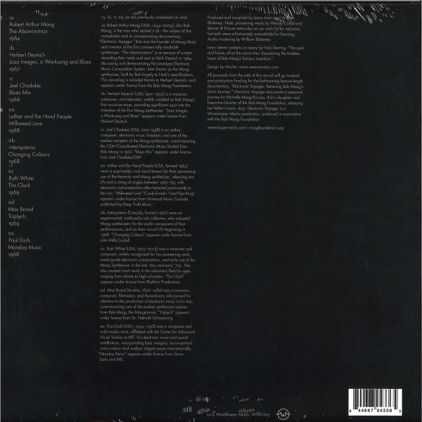 Various - Electronic Voyages: Early Moog recordings 1964-196 (Back)