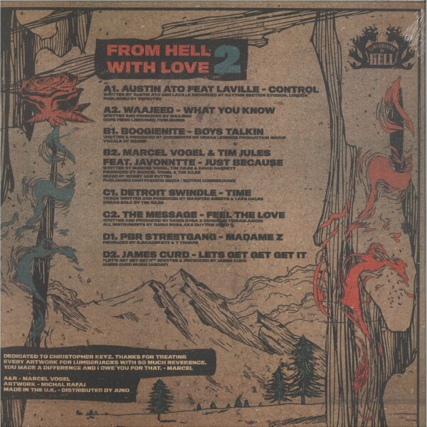 Various - From Hell With Love 2 (140 gram vinyl double 12") (Back)