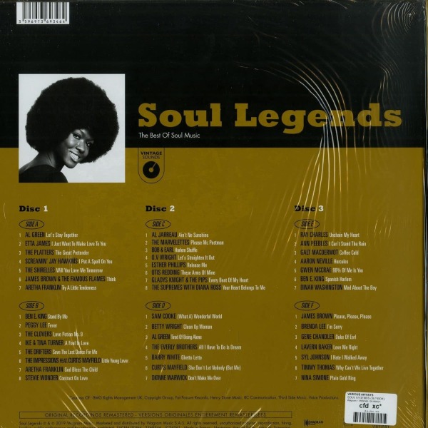 Various - SOUL LEGENDS (3LP, POSTER) (Back)