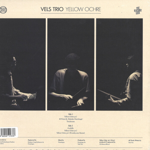 Vels Trio - Yellow Ochre (Black Vinyl) (Back)