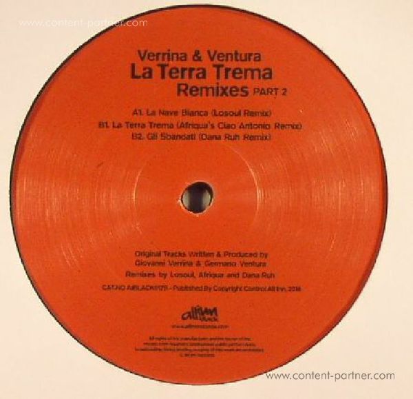 Verrina & Ventura - La Terra Trema Remixes Part 2 (Back)