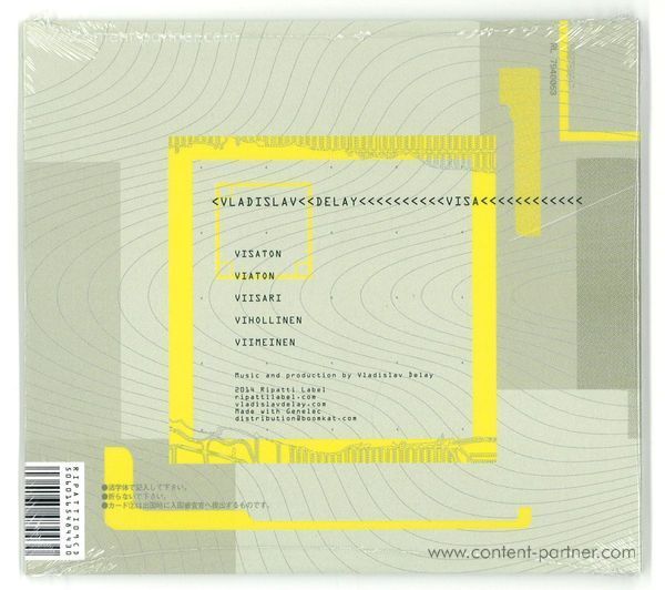 Vladislav Delay - Visa (CD) (Back)