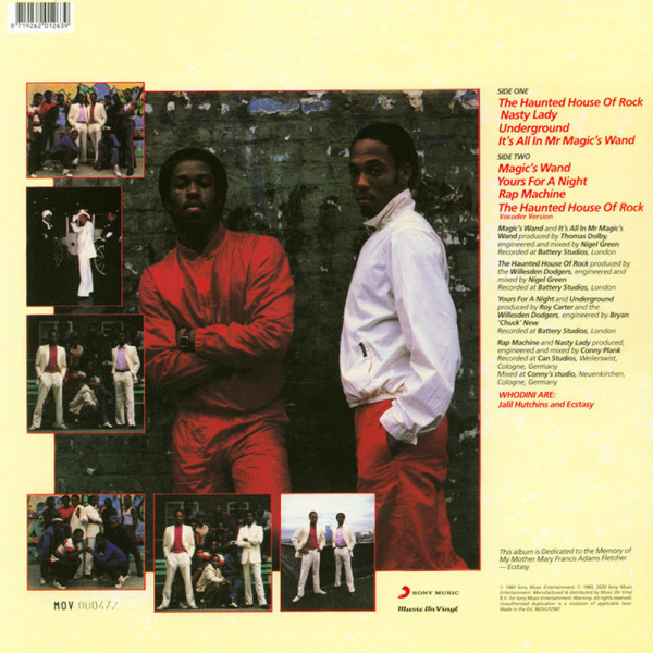 WHODINI - WHODINI (Ltd. transp. Red Vinyl Reissue LP) (Back)