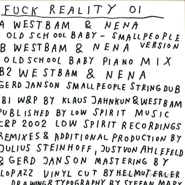 Westbam & Nena - Oldschool Baby Versions (Back)