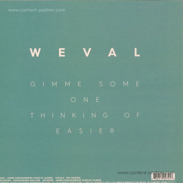 Weval - Easier EP (Back)