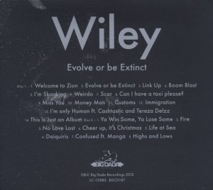 Wiley - Evolve Or Be Extinct (Back)