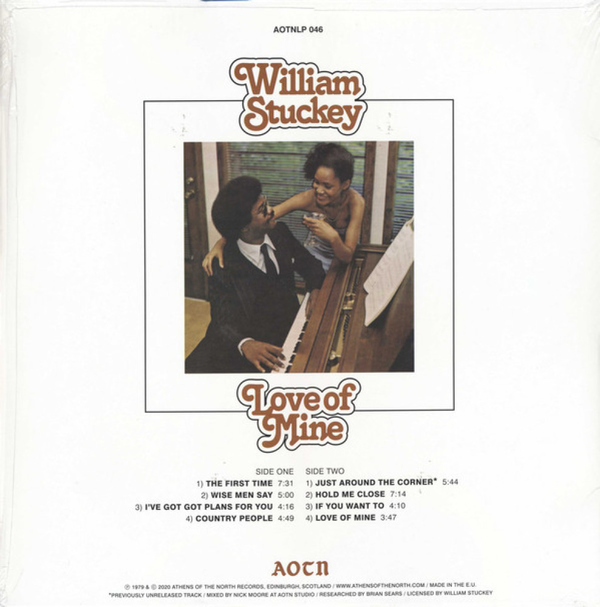 William Stuckey - Love of Mine (Reissue) (Back)