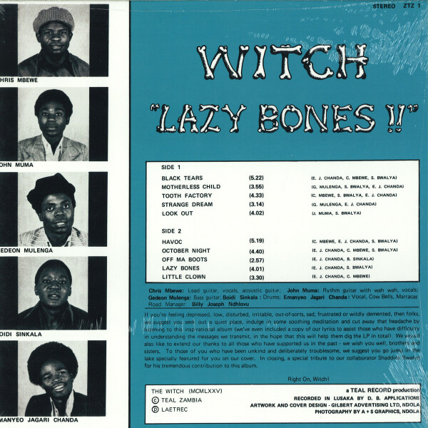 Witch - Lazy Bones (Back)