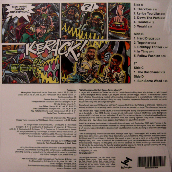 Wrongtom Meets The Ragga Twins - In Time (LP+7''+MP3) (Back)