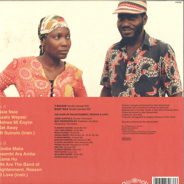 Y-Bayani and Baby Naa & The Band of Enlightenment - Nsie Nsie (LP) (Back)