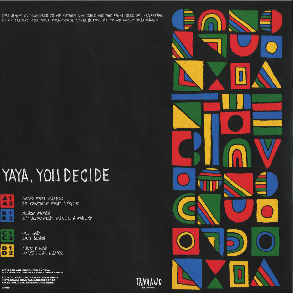 Yaya - You Decide (Back)