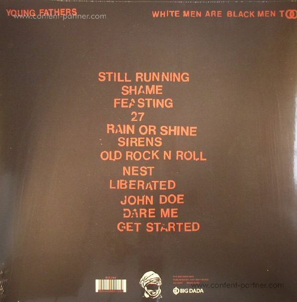 Young Fathers - White Men Are Black Men Too (Back)