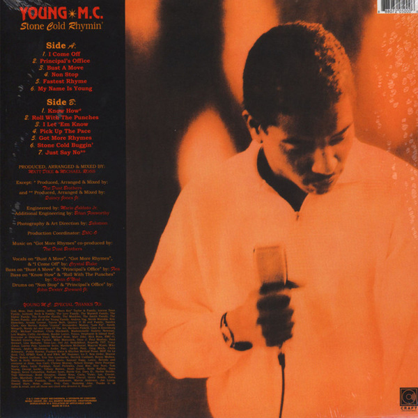 Young MC - Stone Cold Rhymin' (LP Reissue) (Back)