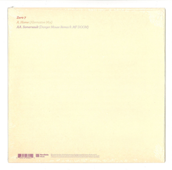 ZERO 7 - HOME / SOMERSAULT (Back)