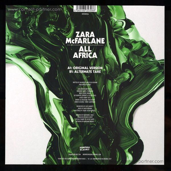 Zara Mcfarlane - All Africa (180g 10'' Vinyl/Ltd. Ed.) (Back)