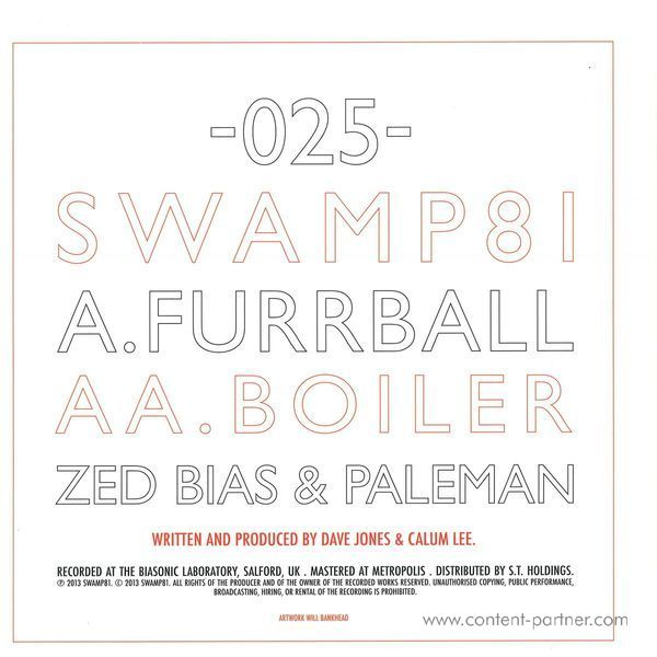 Zed Bias & Paleman - Furrball / Boiler (Back)
