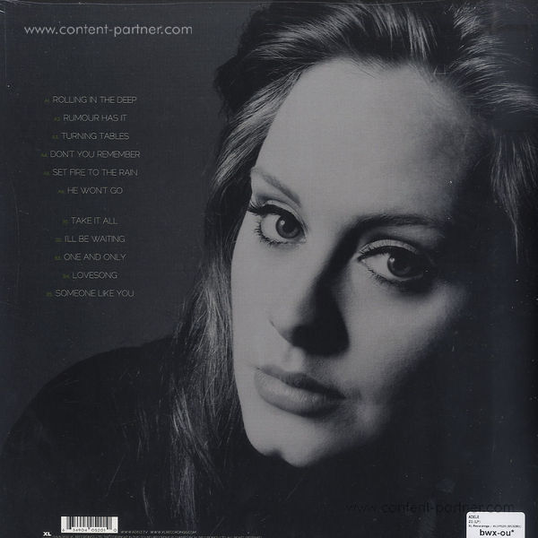 adele - 21 (Back)