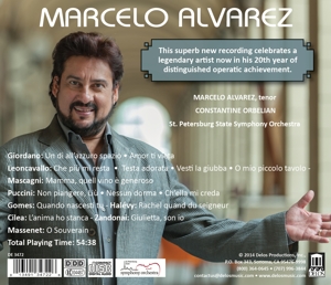 alvarez,marcelo - 20 years on the opera stage (Back)